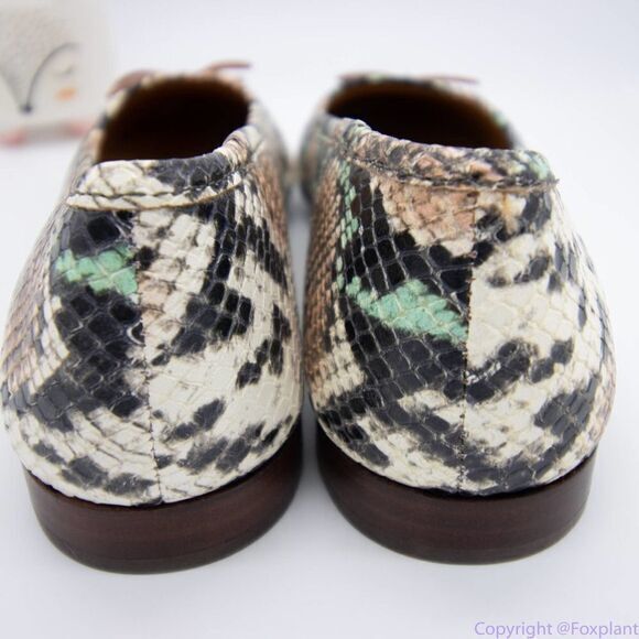 Madewell Adelle Ballet Flat in Snake‎ Embossed Leather, women's size 7 - Picture 11 of 13